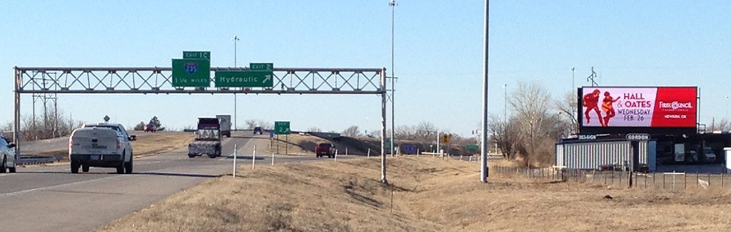 I-135 and Hydraulic (North Facing) Billboard Wichita, KS