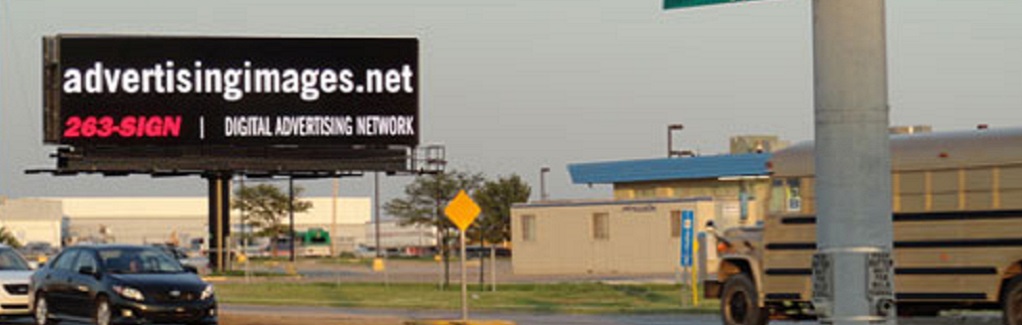 Digital Billboard Signage available at Kellogg and Webb (West Face) in Wichita, KS
