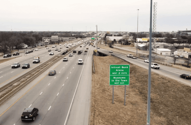 Digital billboard next to the Hydraulic exit on Kellogg US 400.