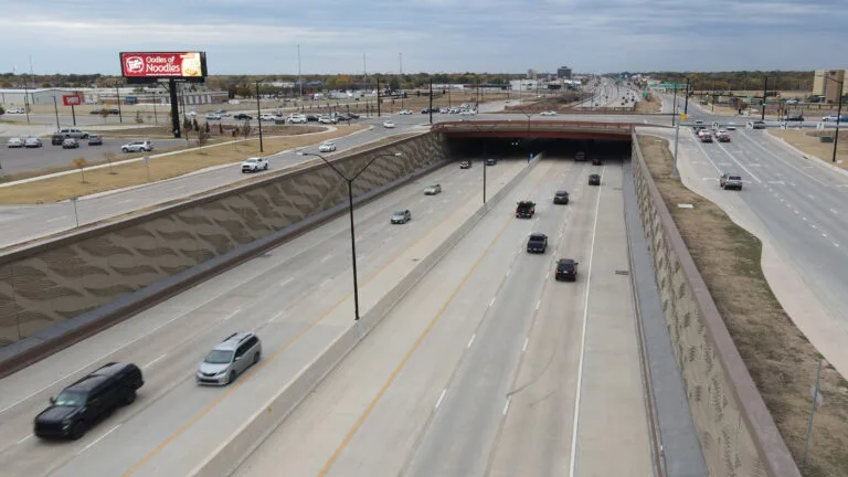 East facing digital billboard on the southeast corner of the Kellogg and Webb intersection in front of Floor and Decor.