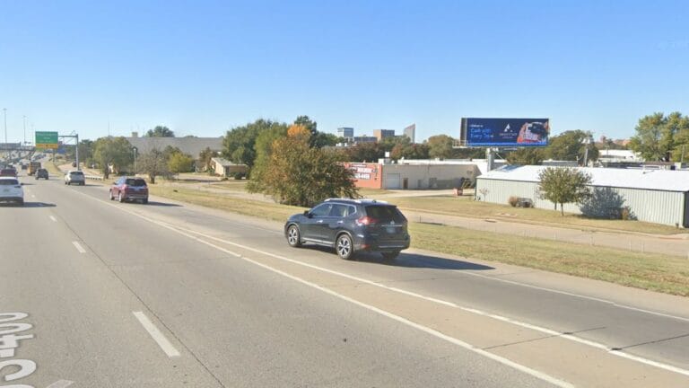 East facing digital billboard on Kellogg Drive at the Hydraulic exit.