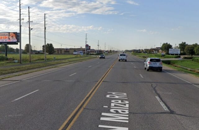 North facing digital billboard at the 37th & Maize Rd intersection.