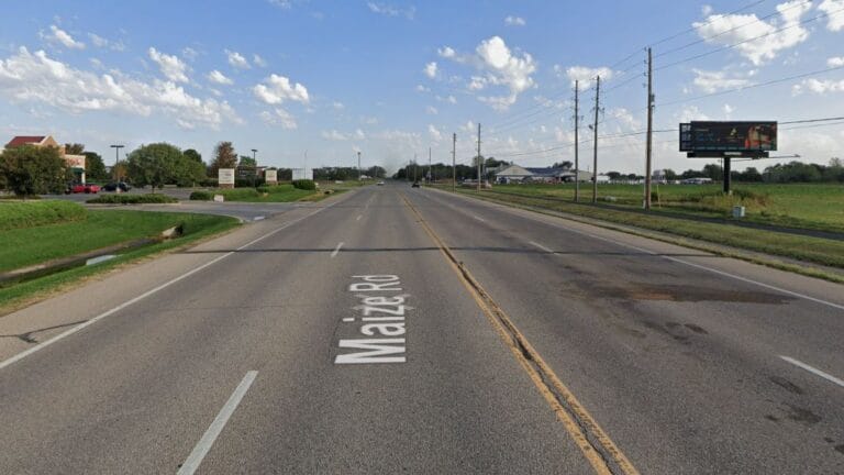 South facing digital billboard at the 37th & Maize Rd intersection.