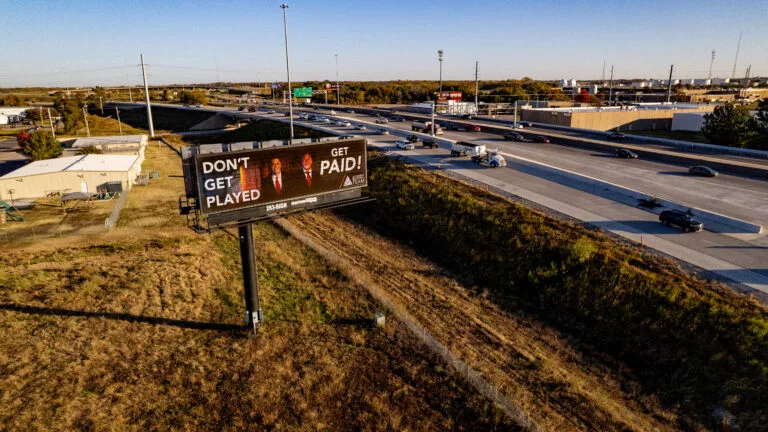 I135 and K96 south facing digital billboard.