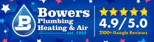 Bowers Plumbing, Heating, and Air Digital Billboard.