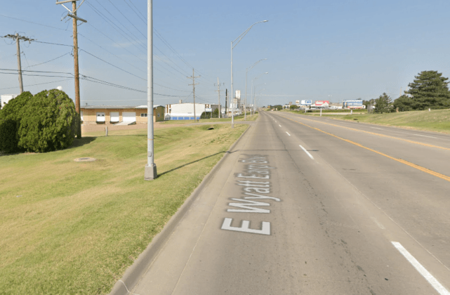 Digital billboard in Dodge City, Kansas, location at N 14th and East Wyatt Earp Blvd.