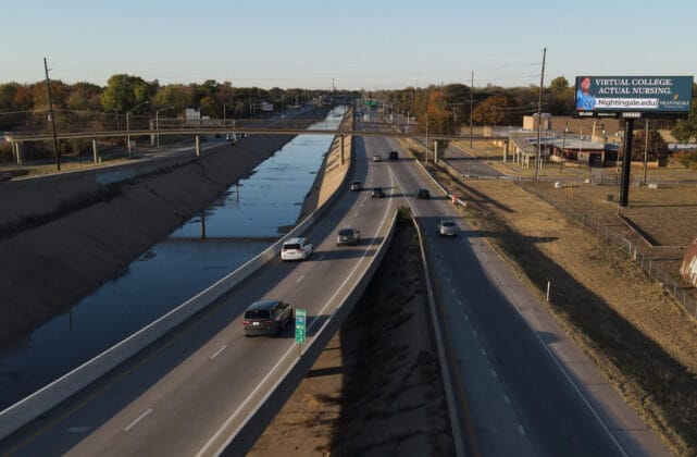 South Facing Digital Billboard located near the I-135 and K-15 Interchange