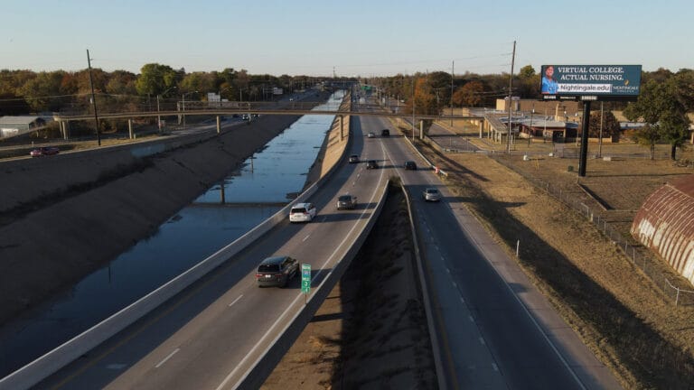 South Facing Digital Billboard located near the I-135 and K-15 Interchange