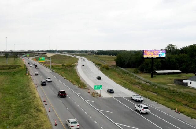 Billboard at I35 and North Junction.