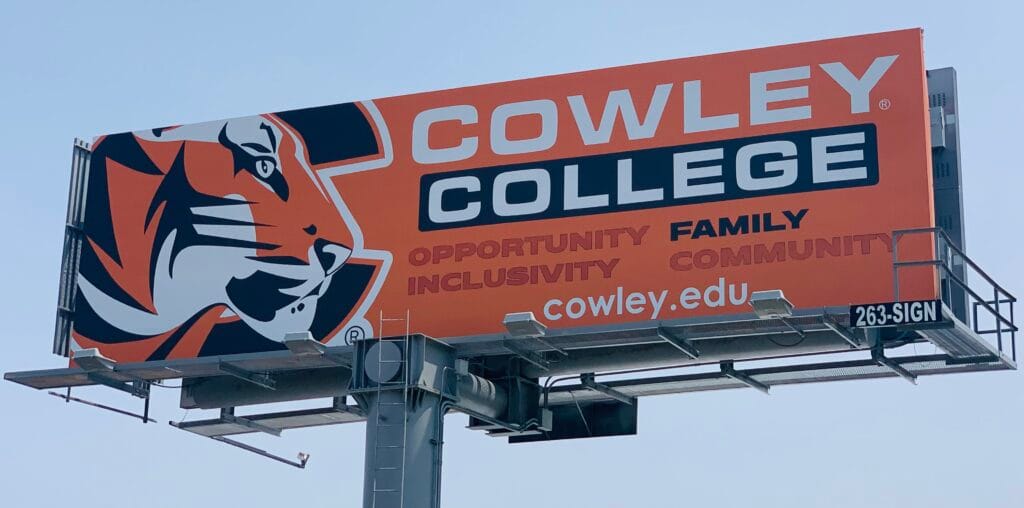 Cowley College Billboard Example.