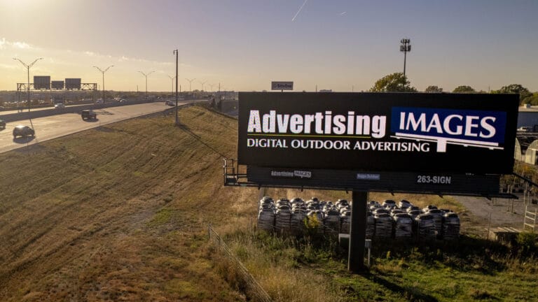 Digital billboard at Kellogg and K96/Greenwich rd, East Face A.