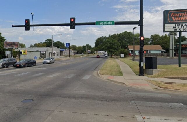 Southeast facing digital billboard in Pittsburg, Kansas.