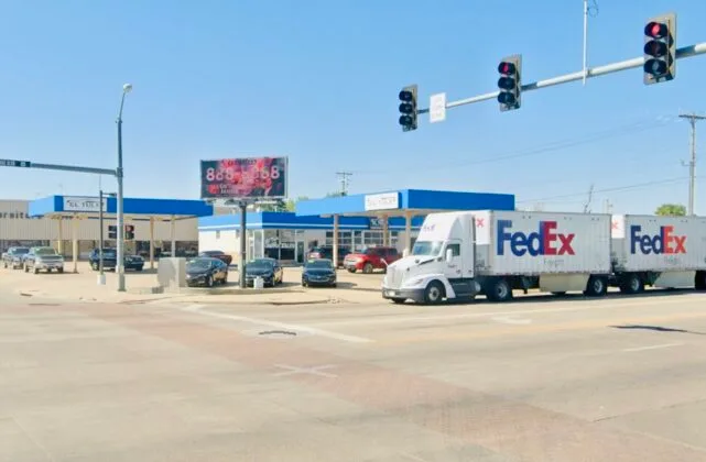 Northwest facing billboard in Liberal, Knasas, on the corner of Pancake Blvd & Kansas Street.