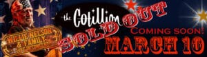 Willie Nelson at the Cotillion Digital Billboard.