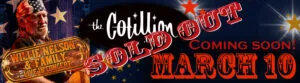 Willie Nelson at the Cotillion Digital Billboard.