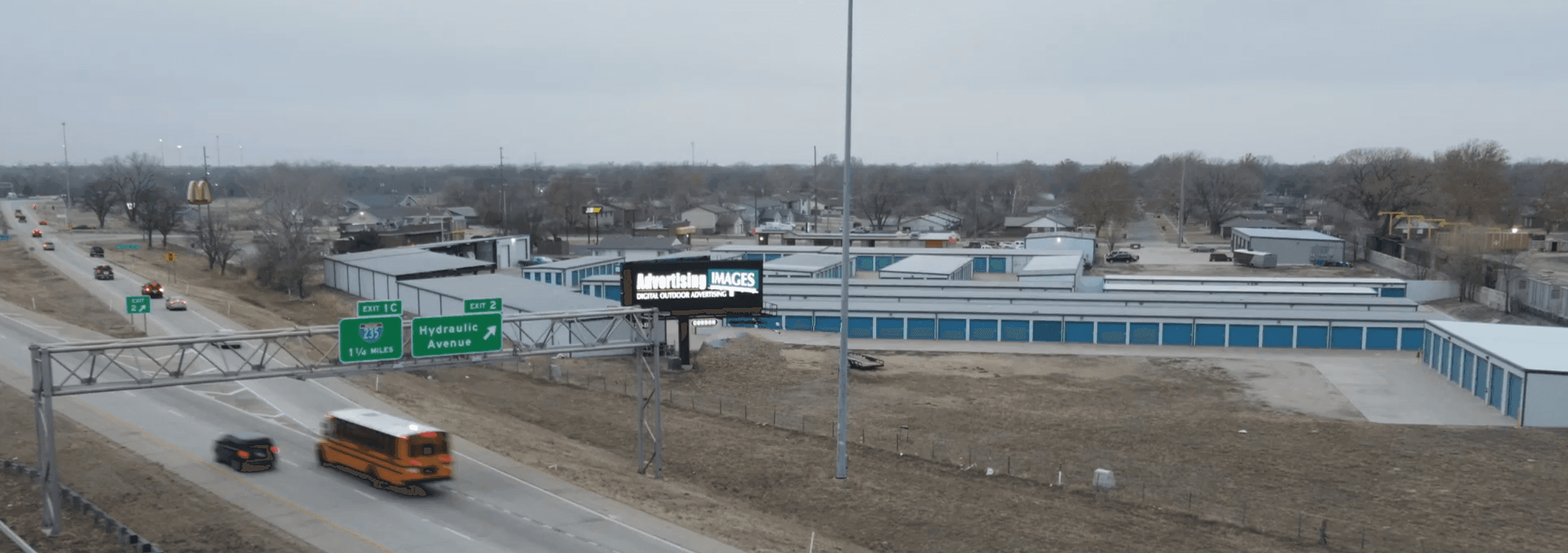 Billboard at I135 and Hyrdraulic.