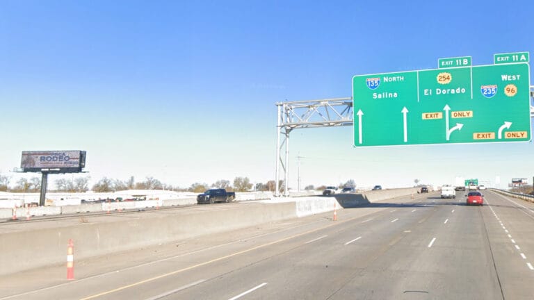 I135 and K96 south facing digital billboard.