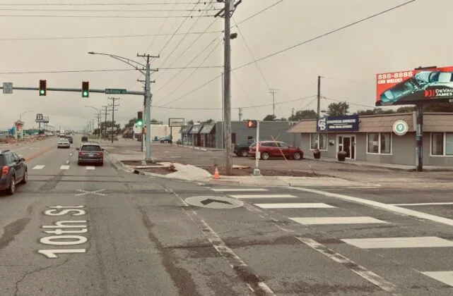 Southeast facing billboard in Great Bend on the corner of 10th Street and McKinley.