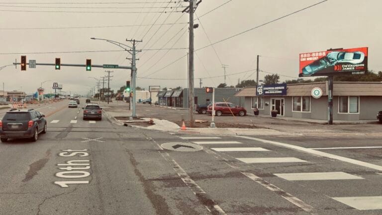 Southeast facing billboard in Great Bend on the corner of 10th Street and McKinley.