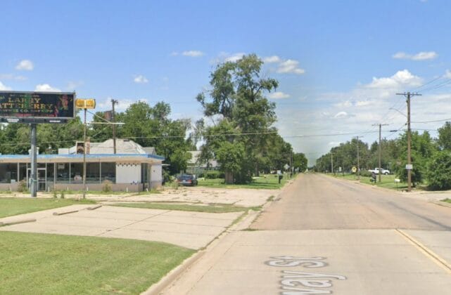 Southeast facing digital billboard in Larned, Kansas.