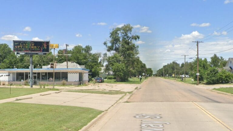 Southeast facing digital billboard in Larned, Kansas.