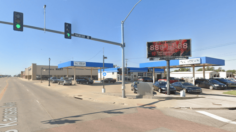 Northwest facing billboard in Liberal, Knasas, on the corner of Pancake Blvd & Kansas Street.