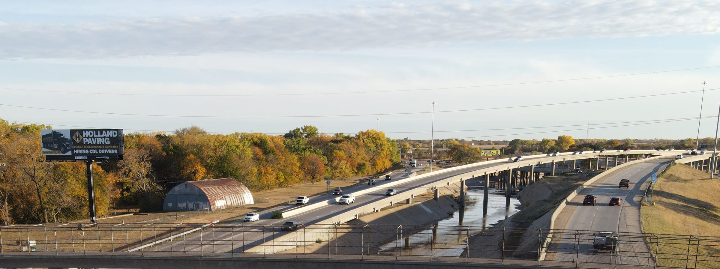 North Facing Static Billboard located near the I-135 and K-15 Interchange